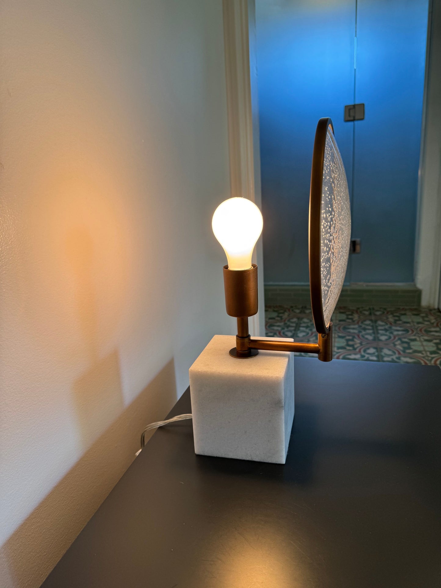Pair of Fineas Accent Lamp by Robert Abbey
