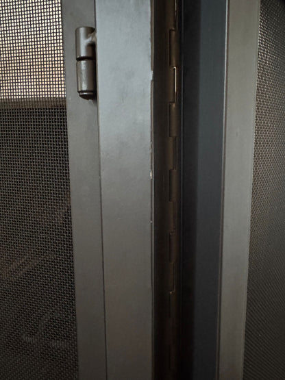 Fireplace Screen Matte Black Metal