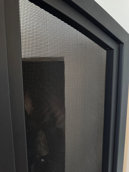 Fireplace Screen Matte Black Metal