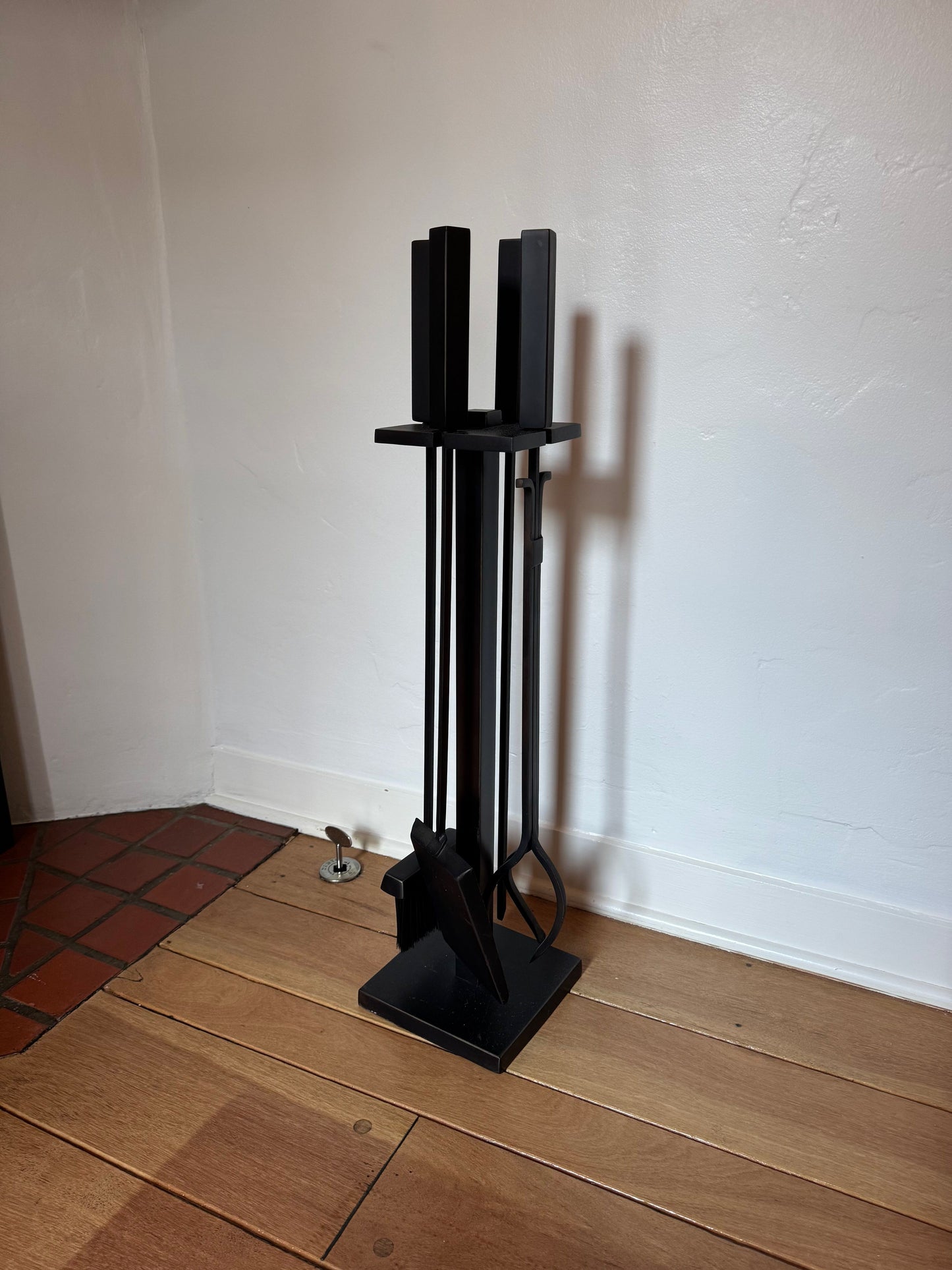 Fire Irons Set Matte Black Metal