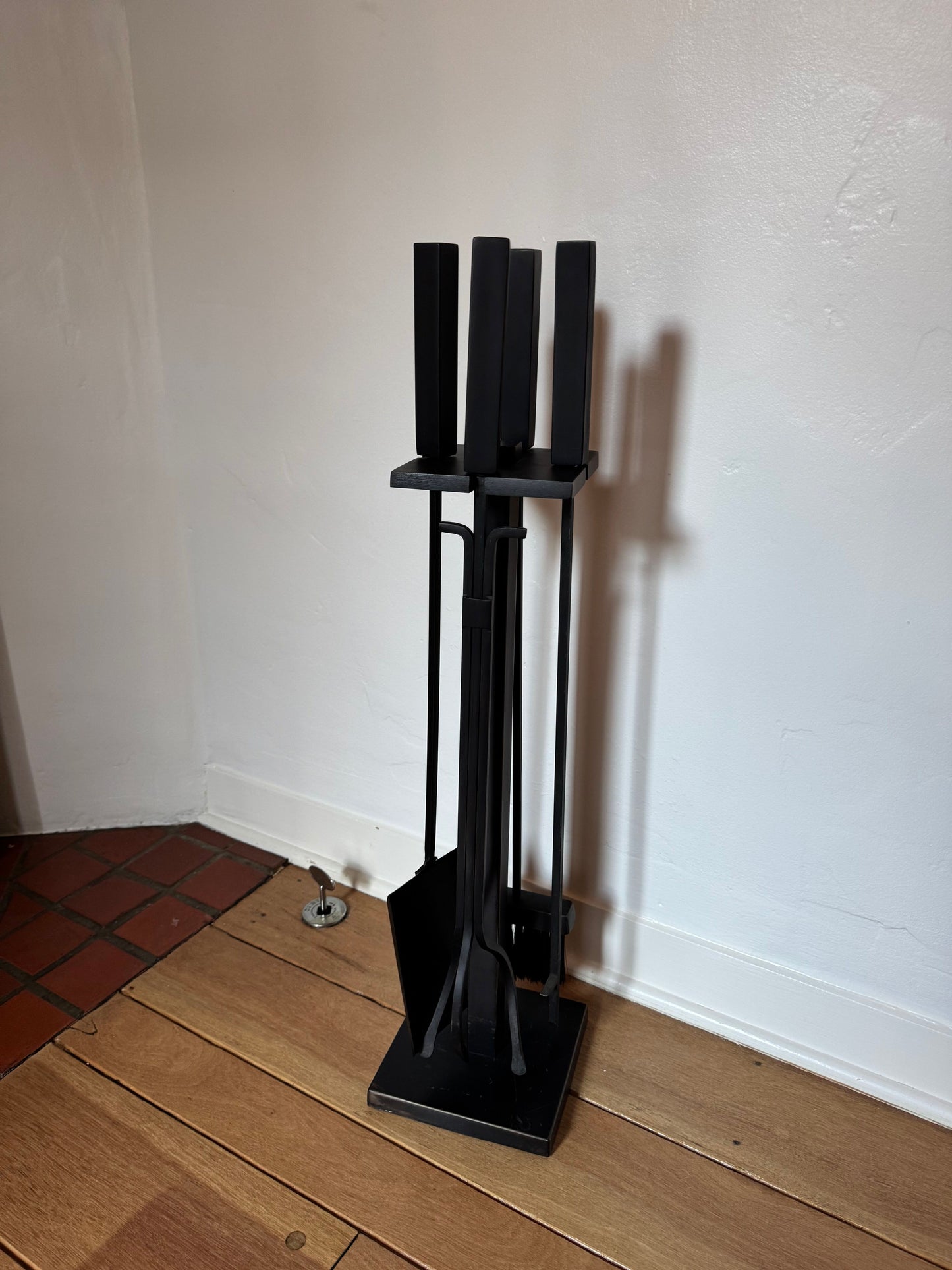 Fire Irons Set Matte Black Metal