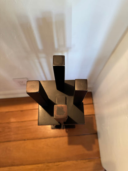 Fire Irons Set Blackened Bronze Finish