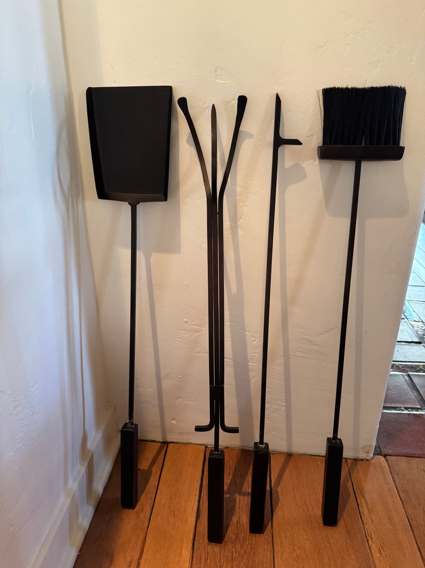 Fire Irons Set Blackened Bronze Finish