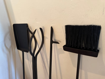 Fire Irons Set Blackened Bronze Finish