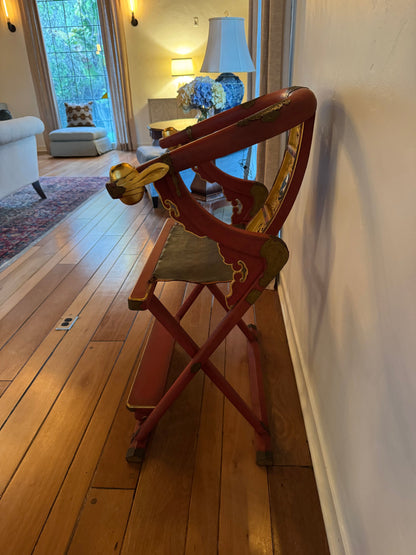 Japanese Horse Shoe Folding Chair