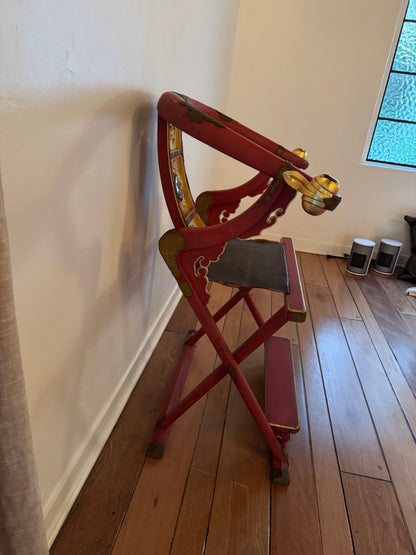 Japanese Horse Shoe Folding Chair