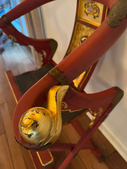 Japanese Horse Shoe Folding Chair