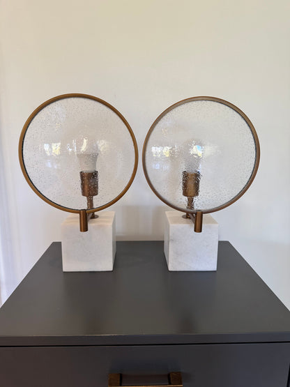 Pair of Fineas Accent Lamp by Robert Abbey