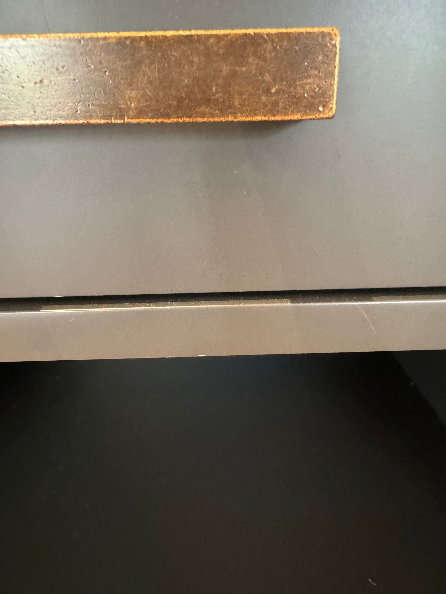 Pair of Crate & Barrel: Parke Charcoal Wood Kids Nightstand with Drawer