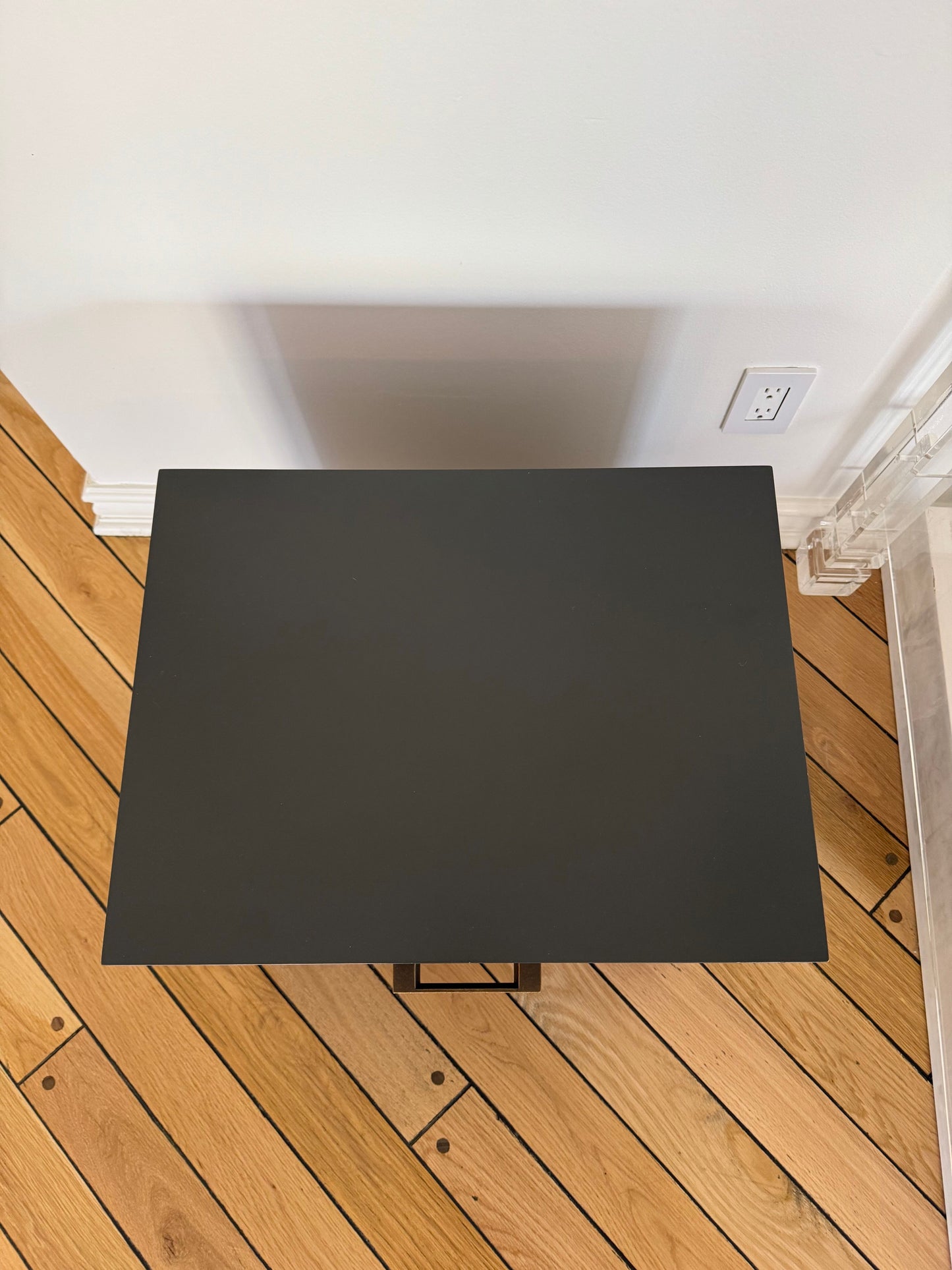 Pair of Crate & Barrel: Parke Charcoal Wood Kids Nightstand with Drawer