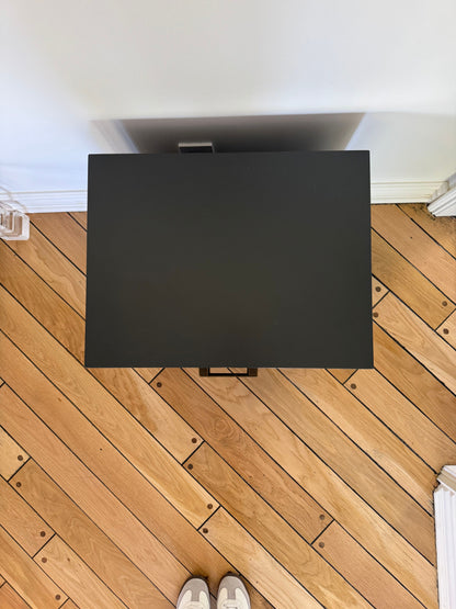 Pair of Crate & Barrel: Parke Charcoal Wood Kids Nightstand with Drawer