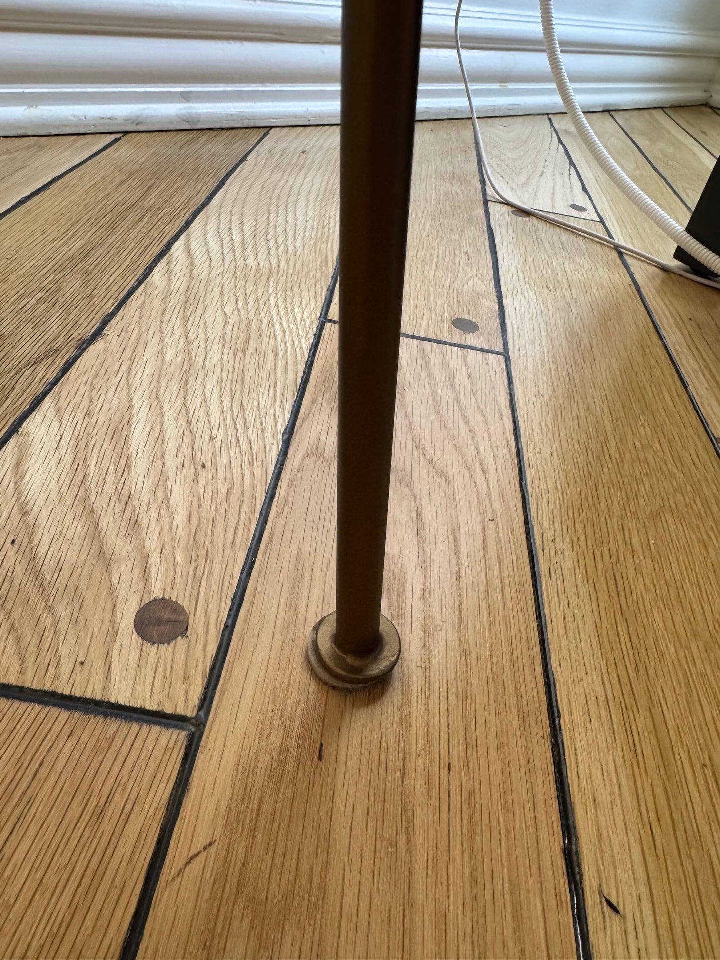 Crate & Barrel Geometric Domino Gold Desk Chair