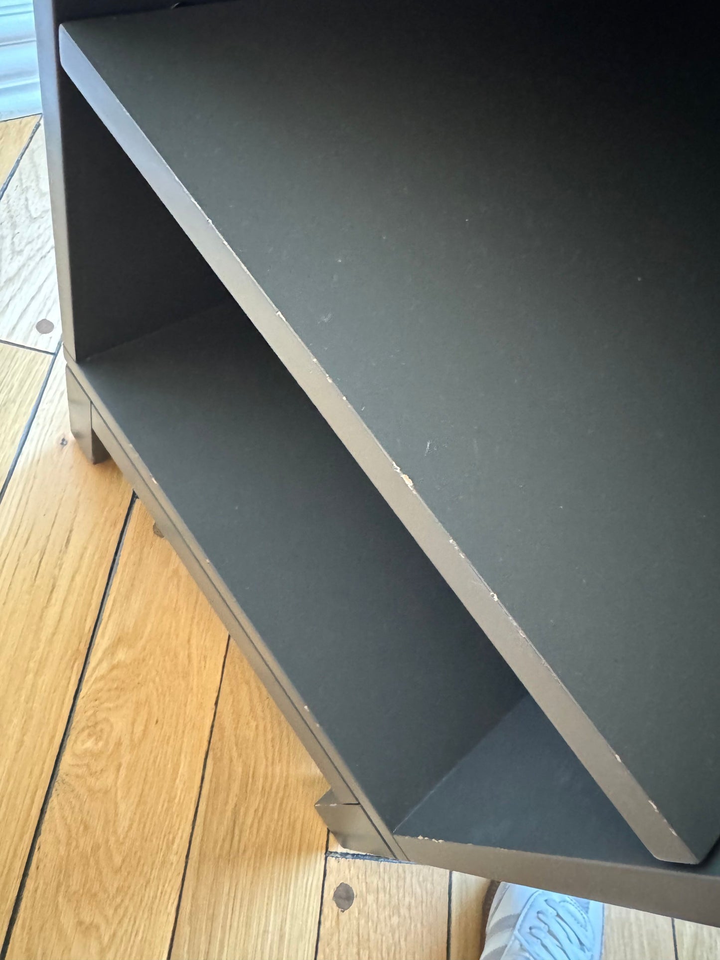 Crate & Barrel Parke Charcoal Desk