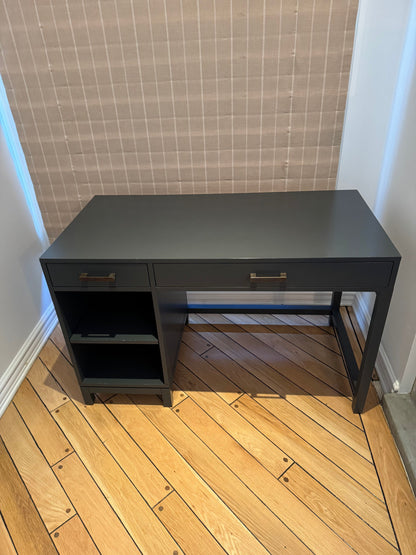 Crate & Barrel Parke Charcoal Desk
