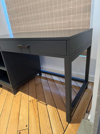 Crate & Barrel Parke Charcoal Desk