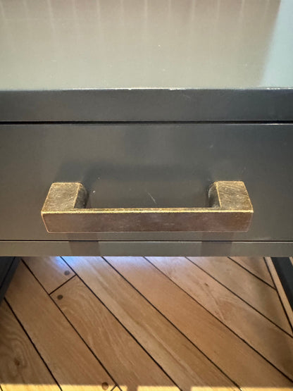 Crate & Barrel Parke Charcoal Desk