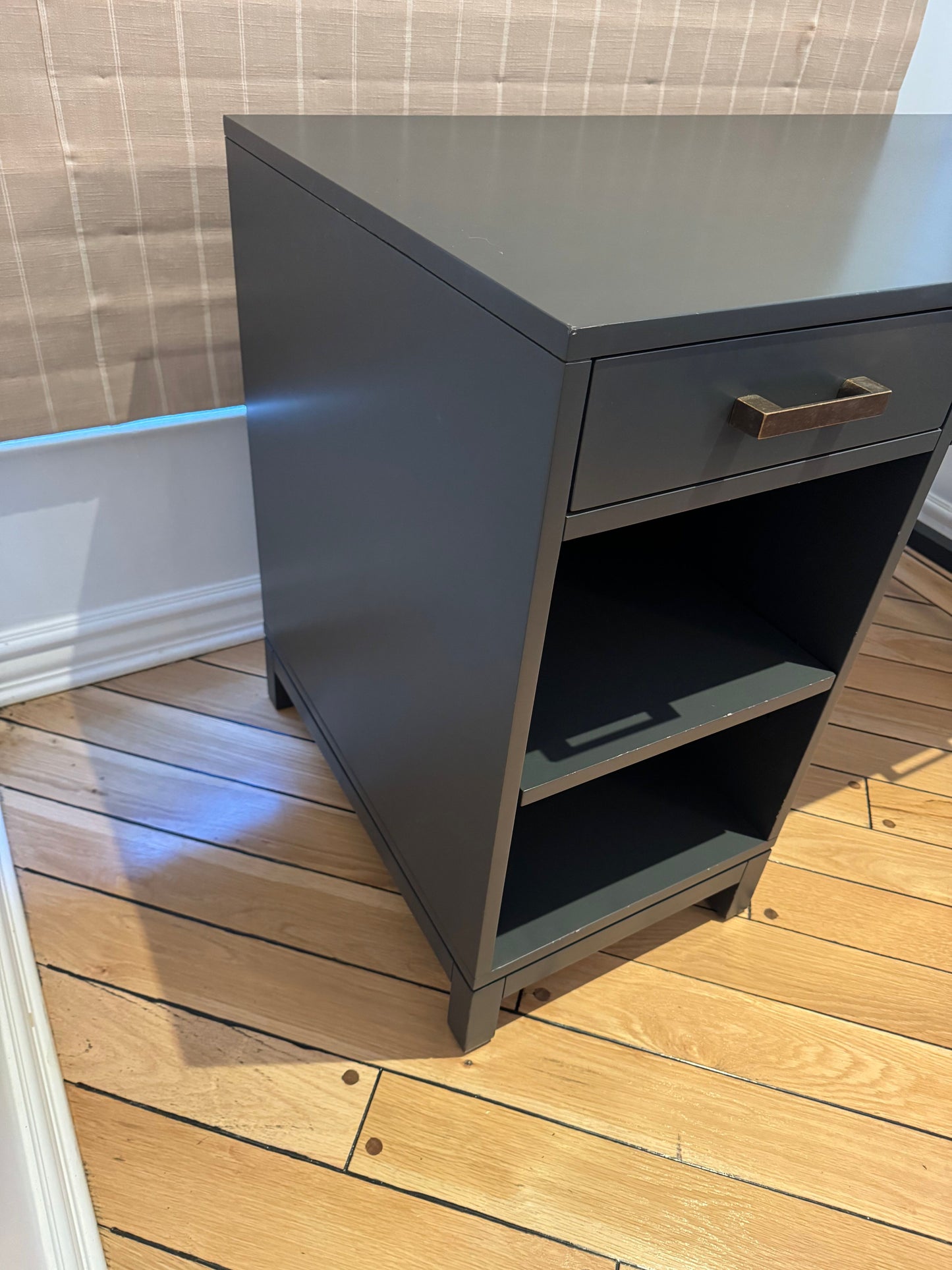 Crate & Barrel Parke Charcoal Desk