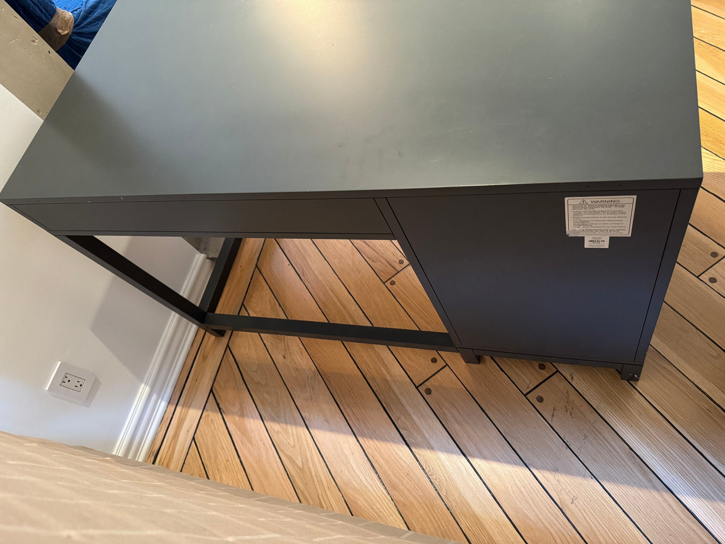 Crate & Barrel Parke Charcoal Desk