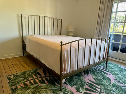 Crate and Barrel Mason Brass Queen Bed Frame