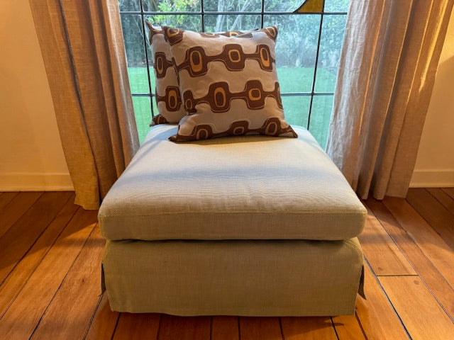 Restoration Hardware Upholstered Ottoman