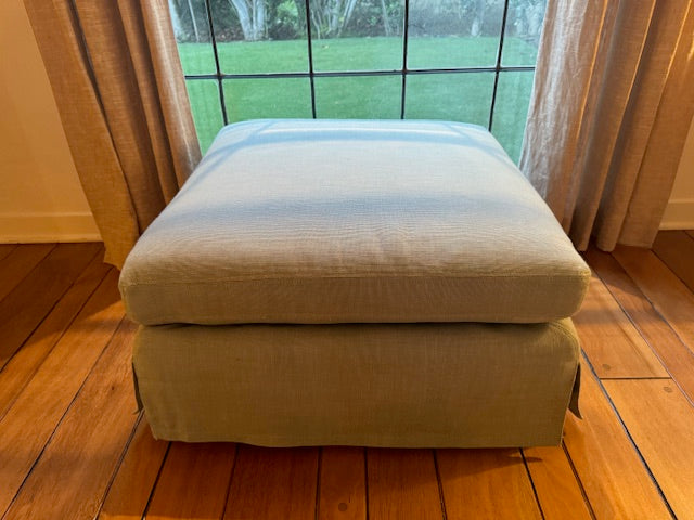 Restoration Hardware Upholstered Ottoman
