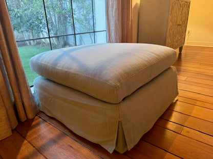 Restoration Hardware Upholstered Ottoman