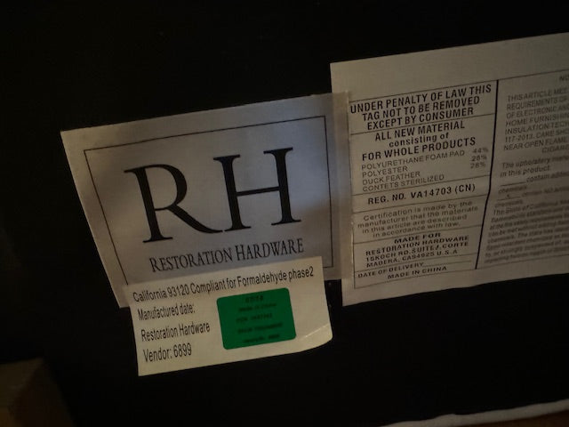 Restoration Hardware Upholstered Ottoman