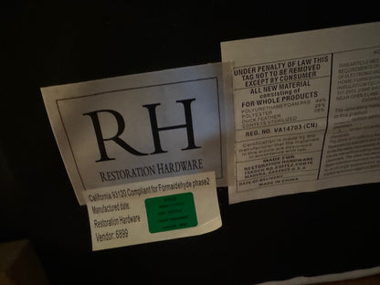 Restoration Hardware Upholstered Ottoman