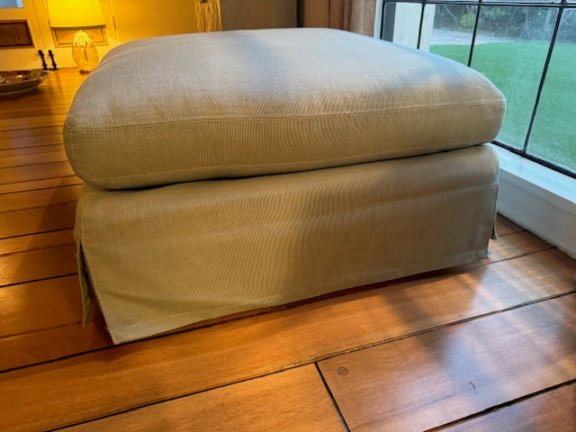 Restoration Hardware Upholstered Ottoman