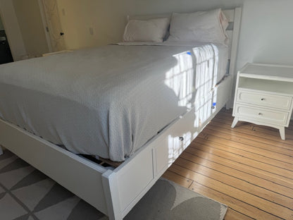 Crate & Barrel The Land of Nod White Bed Frame with Storage