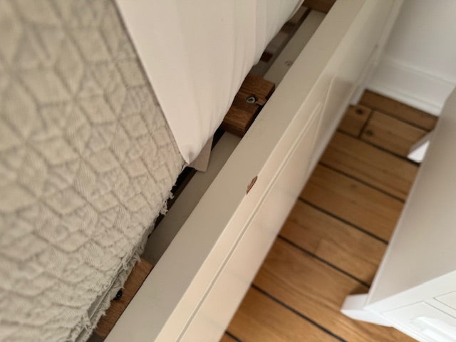 Crate & Barrel The Land of Nod White Bed Frame with Storage