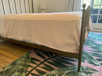 Crate and Barrel Mason Brass Queen Bed Frame