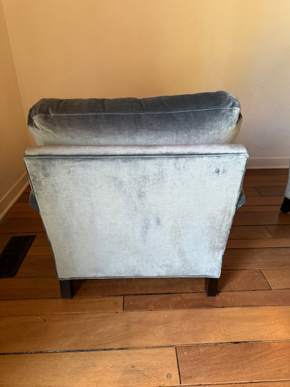 Mitchell Gold + Bob Williams Velvet Scroll Arm Club Chair