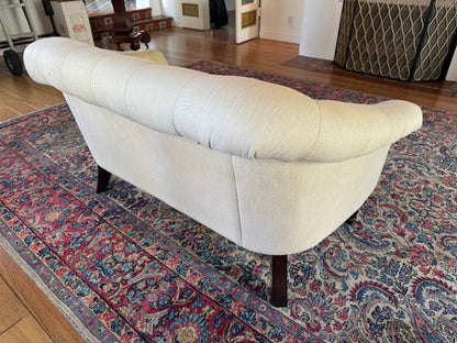 Pottery Barn Adeline Tufted Upholstered Settee