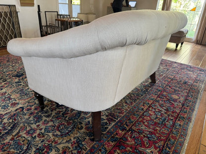 Pottery Barn Adeline Tufted Upholstered Settee