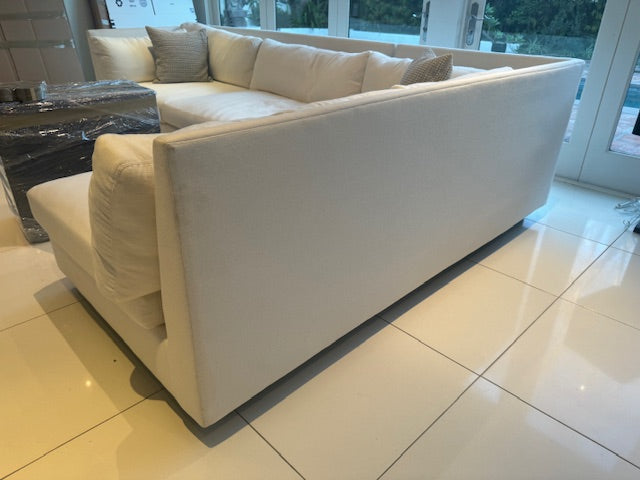 White Mitchell Gold + Bob Williams Sectional Sofa
