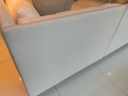 White Mitchell Gold + Bob Williams Sectional Sofa