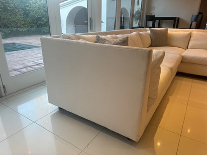 White Mitchell Gold + Bob Williams Sectional Sofa