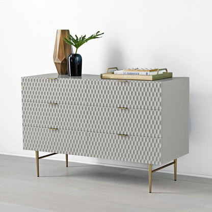 West Elm Audrey 6-Drawer Chest - Mist Grey